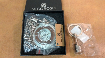 NEW Vigoroso Pocket Watch, Piston Key Fob