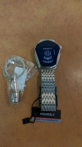 NEW Hoursly Wristwatch, Piston Key Fob