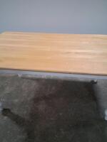 Rectangular Solid Wood Dining Table with Turned Legs, Seats 6 - 3