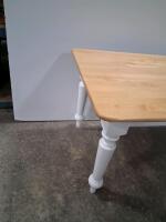 Rectangular Solid Wood Dining Table with Turned Legs, Seats 6 - 4