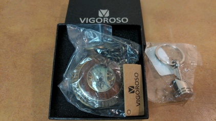 NEW Vigoroso Pocket Watch, Piston Key Fob