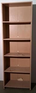 Brown 5-Shelf Bookshelf