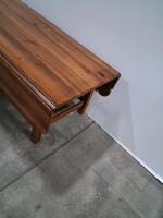 Wood Drop-Leaf Coffee Table, Rustic Medium Brown Finish, Traditional Style - 2