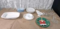 (3) Casserole Dishes & Assorted Kitchenware