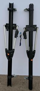 Thule Pair Bike Racks, Roof-Mount Upright, Locks & Keys, Aluminum & Plastic Construction