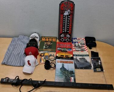 Mac Tools 1938 Thermometer Sign, Nike Caps, Baseball Pants, Collector Books, Electronics