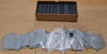 Large Mixed Trading Card Sleeve Lot ~300 Card Sleeves in Box, Individually Sleeved, Standard Size