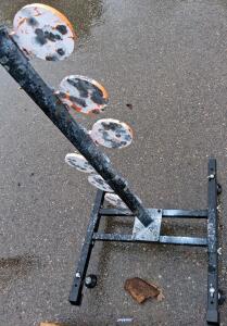 Steel Target Spinner with 6 Plates, Freestanding Base
