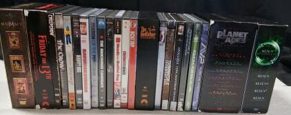 20+ Movie DVD Lot: Alien Quadrilogy, Planet of the Apes, The Godfather, Mummy Trilogy, More
