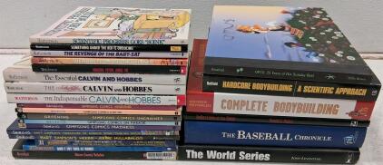 Calvin & Hobbes, Simpsons Comics, Bodybuilding, Mythbusters & Sports Book Collection
