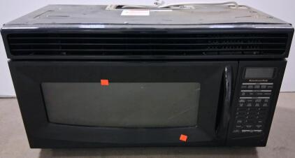 KitchenAid Over-the-Range Microwave, Black, Digital Controls, Vent System (Turns On)