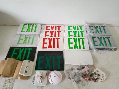 Lithonia Lighting LE Series Die-Cast Aluminum LED Exit Signs, Dual Voltage 120/277V, UL Listed
