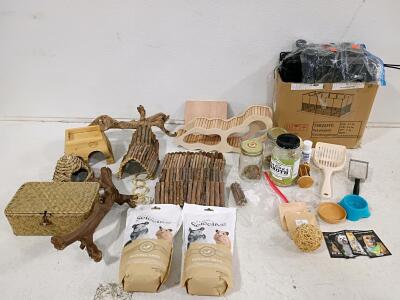 Small Animal Habitat & Accessory Bundle for Hamster/Gerbil/Mouse Care (Used)