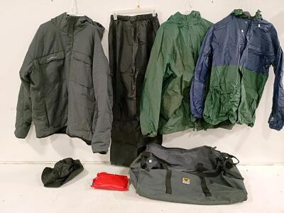 Columbia Titanium & Rain Gear Set, 7-Piece, Rain Jackets, Pants, Duffel, Medium