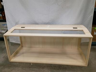 Large 47"x20"x20" Wood Reptile Enclosure/Vivarium with Top Ventilation & Hinged Access Door