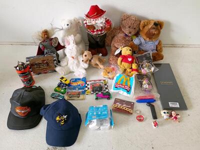 Hot Wheels 1998 First Editions, NASCAR, Plush Toys, Harley & McDonald's Collectibles Lot