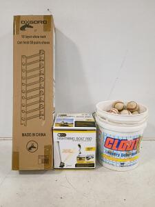 SKLZ Lightning Bolt Pro Soft Micro Ball Pitching Machine with Feeder & Training Balls