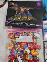Mixed Lot DVDs, Magic: The Gathering Boxes, Puzzles, 24 Hacky Sacks, Rope Vase - 3