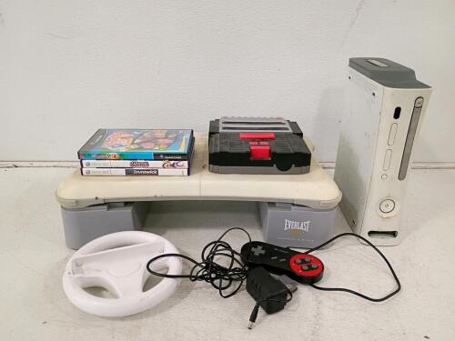 Xbox 360 & Hyperkin Retron 2 Console Lot with Controllers & Games
