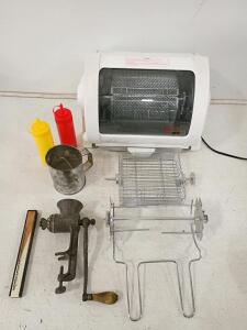 George Foreman Jr. Rotisserie Oven GR82B &ndash; 1,500W, 5 lb Capacity, Includes Accessories