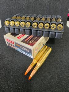 Norma Tipstrike 280 Remington 160gr Polymer Tip Ammo, 20 Rounds, Brass Case, Factory Ballistics