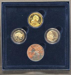 2005 US Mint Westward Journey Nickel Series Proof Set with Sacagawea Dollar & Medals, Boxed