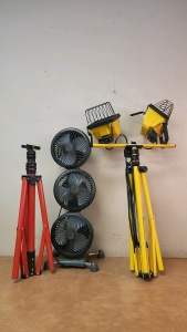 Shop Lights, Fan & Tri-Pod