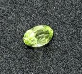 Bright Green Oval Faceted Forsterite Gemstone ~6x4mm, Transparent, Eye Clean