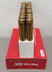 Black Hills .300 Win Mag 190gr BT-HP Moly-Coated Ammunition, 20 Rounds