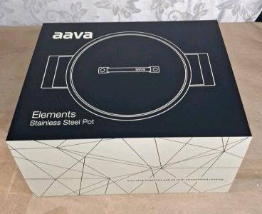 (1) Aava Elements Stainless Steel Casserole Pot