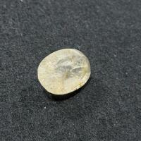 Oval Rutilated Quartz Cabochon, Golden Rutile Inclusions, Estimated 12-20 Carats, 19x15mm - 3