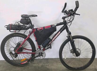 Novara Bonanza 26" Electric Mountain Bike, Rear Hub Motor, Front Suspension, Charger Included