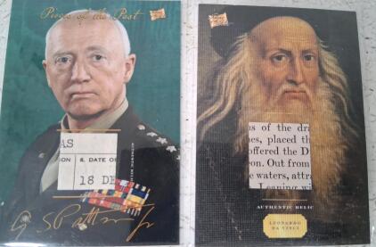 2026 Pieces of the Past Relic Cards: General George S. Patton & Leonardo Da Vinci