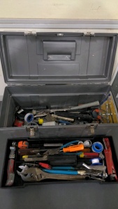 22" Toolbox w/Assorted Hand Tools