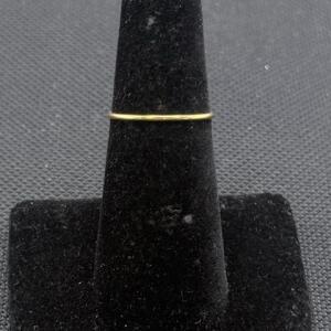 Thin 2mm Yellow Gold Band Ring, Minimalist Design