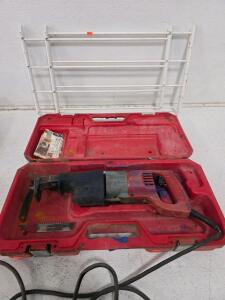 Working Milwaukee Reciprocating Saw with Hard Case and Blade, 11A Corded, Model 6509-22/6519-31