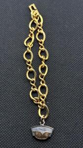 Vintage Ore-Ida Gold-Filled Service Award Bracelet with 10K GF Charm