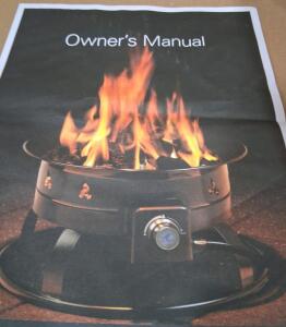 Heininger 5995 Portable Propane Fire Pit, 58,000 BTU, 19" Diameter, Black