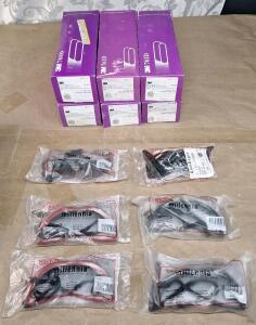 (6) 5-Count Boxes Of 3M 716D Regalite Resin Bond Cloth Sanding Belts, 50-Grit, 2-1/2" x 16" & (6) Pair Of Assorted Willson Safety Glasses
