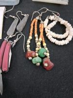Assorted Mixed Costume Jewelry Lot, Earrings, Rings, Boxes Included - 3