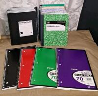(4) Spiral Notebooks, (26) Assorted Composition Notebooks, (6) Packs Of Sticky Notes & More - 2