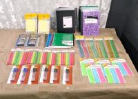 (4) Spiral Notebooks, (26) Assorted Composition Notebooks, (6) Packs Of Sticky Notes & More
