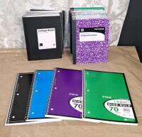 (4) Spiral Notebooks, (26) Assorted Composition Notebooks, (6) Packs Of Sticky Notes & More - 2