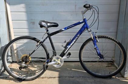 Diamondback Wildwood Comfort Hybrid Bike, 26" Wheels, Front Suspension, 21-Speed, Blue/Black