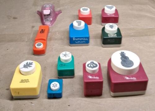 Lot Of (11) Assorted Paper Punches For Scrapbooking / Card Making