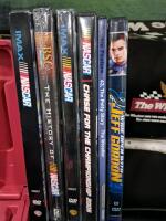 NASCAR Winston Poster, MAC Tools Hole Saw Kit, Alaska UFCETR Plate, DVDs, Racing Mat Lot - 3