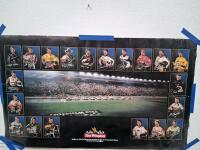 NASCAR Winston Poster, MAC Tools Hole Saw Kit, Alaska UFCETR Plate, DVDs, Racing Mat Lot - 7