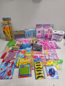 Large Lot of 28+ New Packaged Toys: LEGO Speed Champions, Playsets, Games, Swim Goggles, Tissue