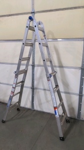 Werner 2-Sided 4' to 7' Step Ladder / 17' Extension Ladder