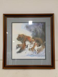 Bev Doolittle "Two Bears of the Blackfeet" 1986 Limited Edition Framed Print Greenwich Workshop